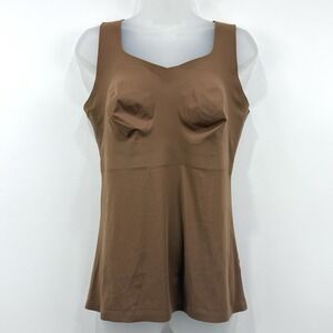 Evelyn Bobbie The Smoothing Cami Womens XL Brown EB Core Seamless Shapewear